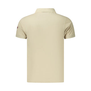 Polo de algodón beige para hombre