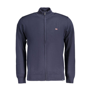 Blue Cotton Men's Sweater