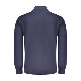 Blue Cotton Men's Sweater