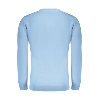 Blue Cotton Men's Sweater