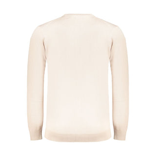 Beige Cotton Men's Sweater