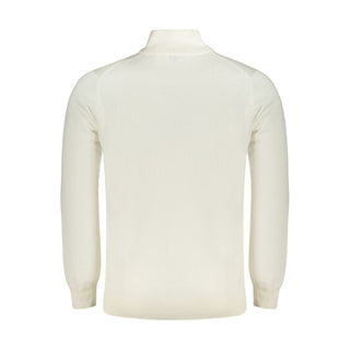 White Cotton Men's Sweater