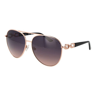 Gafas de sol de metal color oro rosa