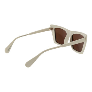 Beige Plastic Sunglasses