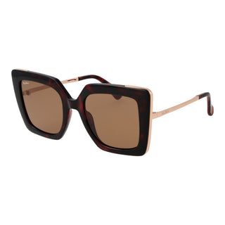 Gafas de sol marrones de plástico