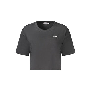 Black Cotton Women's T-Shirt
