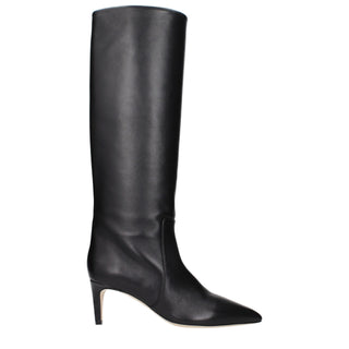 Black Leather Ankle Boots