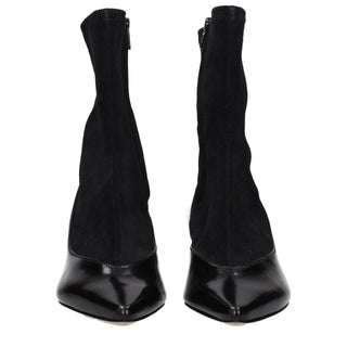 Black Leather Ankle Boots