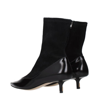 Black Leather Ankle Boots