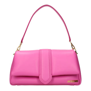 Pink Leather Shoulder Bag