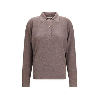 Brown Silk Sweatshirt