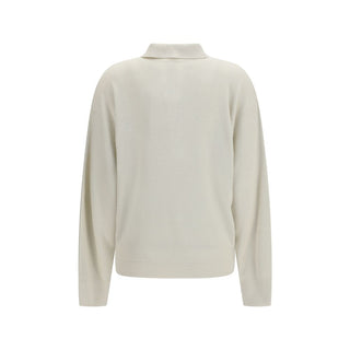 Beige Silk Sweatshirt