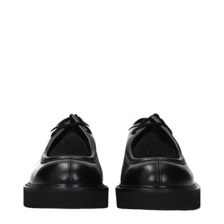 Zapatos Oxford y Derby negros de cuero