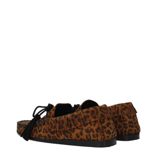Brown Leather Slip-On Loafers
