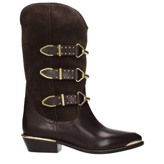 Brown Leather Ankle Boots