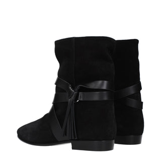 Black Leather Ankle Boots