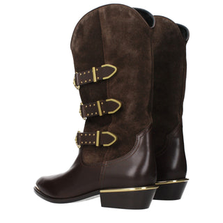 Brown Leather Ankle Boots