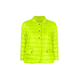 Chaqueta bicolor de poliamida de largo completo