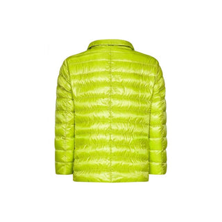 Chaqueta bicolor de poliamida de largo completo