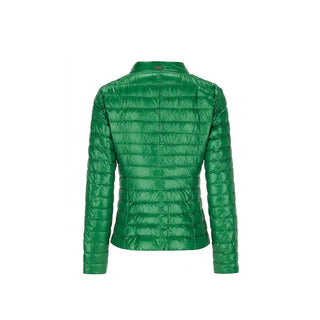 Chaqueta bicolor de poliamida de largo completo