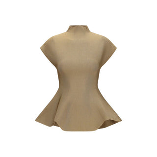 Beige Viscose Blouse