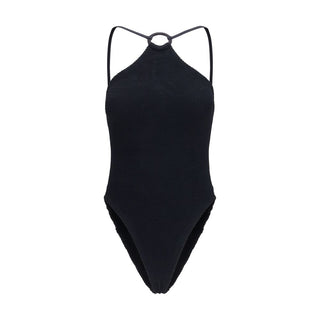Black Polyamide One-Piece Swimsuit