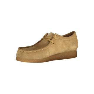 Zapatilla de ante beige para hombre