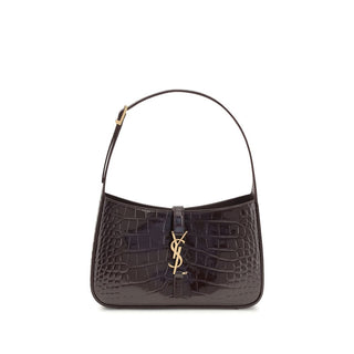 Bordeaux Crocodile Shoulder Bag
