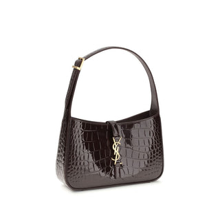 Bordeaux Crocodile Shoulder Bag