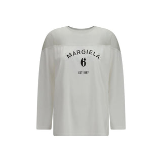 White Cotton Long Sleeve T-Shirt