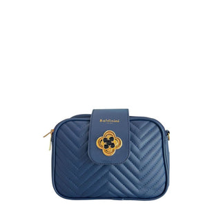 Blue PU Women Crossbody Bag