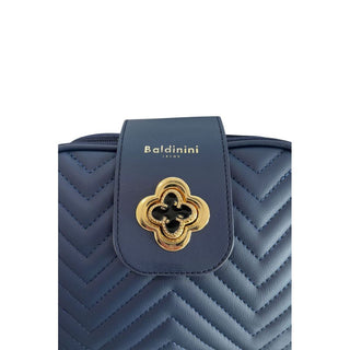 Blue PU Women Crossbody Bag