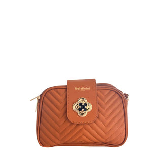 Brown PU Women Crossbody Bag