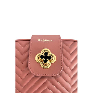 Pink PU Women Crossbody Bag