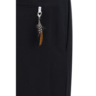 Black Elastane Dress Pants