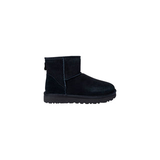 Black Suede Leather Ankle Boots