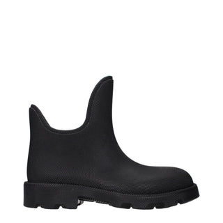Black Cotton Ankle Boots