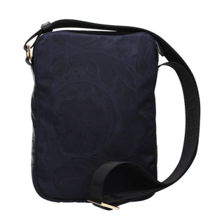 Blue Fabric Crossbody Bag