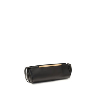 Black Calf Leather Bos Taurus Clutch Bag