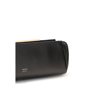 Black Calf Leather Bos Taurus Clutch Bag