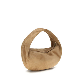 Beige Calf Leather Bos Taurus Shoulder Bag