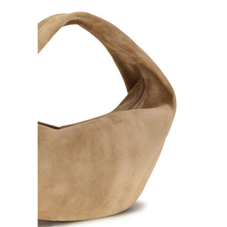 Beige Calf Leather Bos Taurus Shoulder Bag