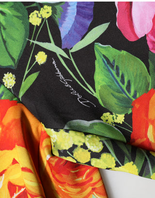 Leggings multicolor de jersey elástico con estampado floral  