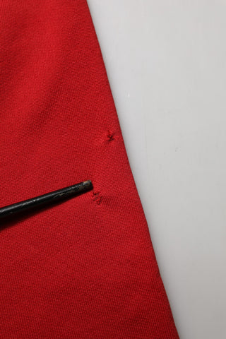 Red Cotton Cropped Basilico Sweatshirt Sweater