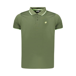 Green Polyester Men's Polo Shirt