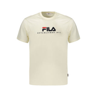 Beige Cotton Men's T-Shirt