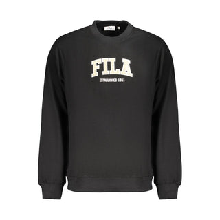 Black Cotton Men's Sweatshirt