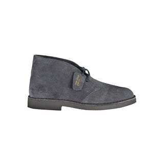 Bota de cuero azul para hombre
