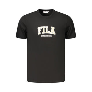 Black Cotton Men's T-Shirt