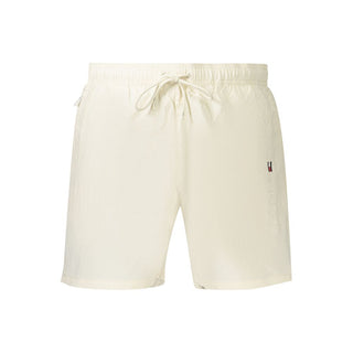 Beige Polyester Men's Short